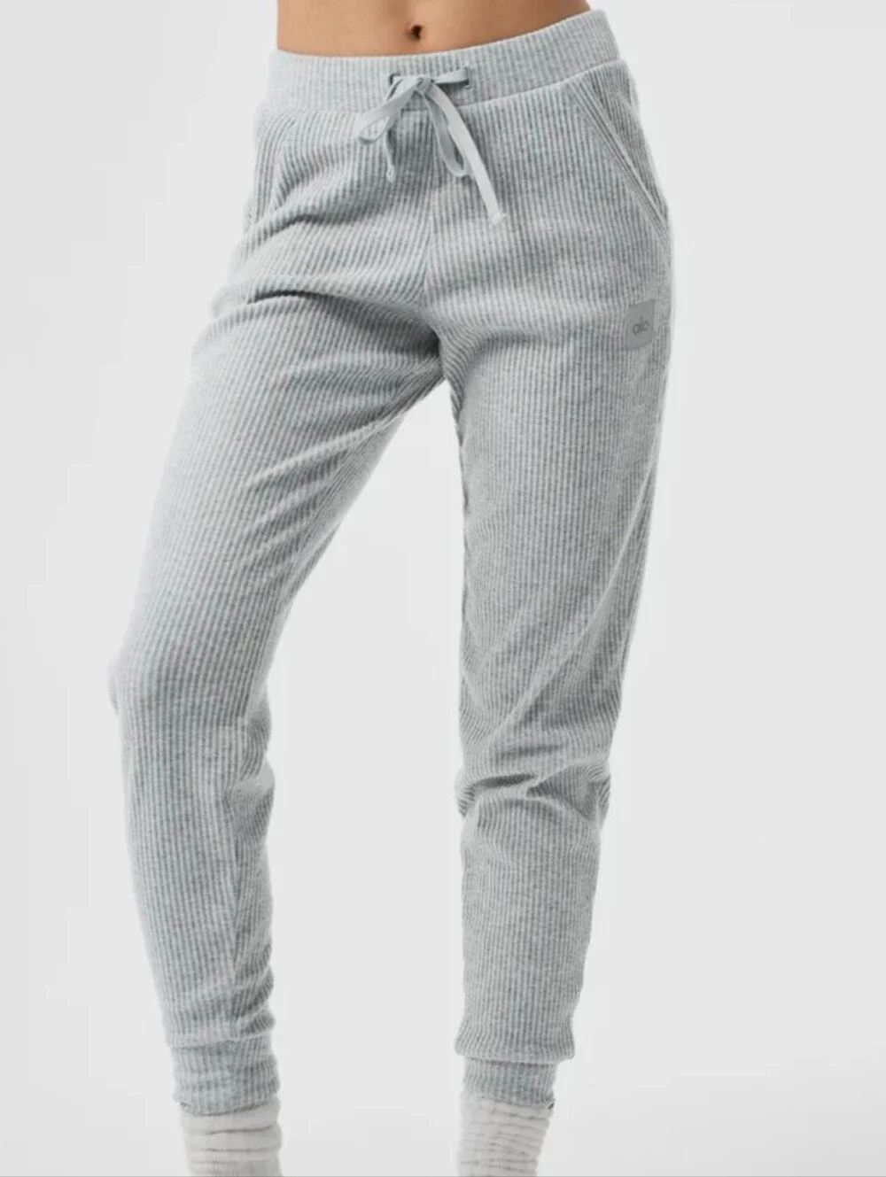 Alo Muse Sweatpant Jogger Athletic Heather Gray